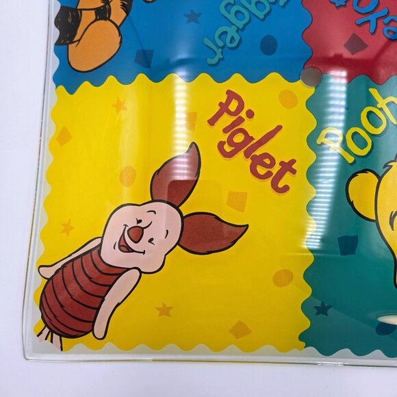 Winnie The Pooh & Friends Vintage Walt Disney Glass Ceiling Light Cover Shade - Picture 4 of 14